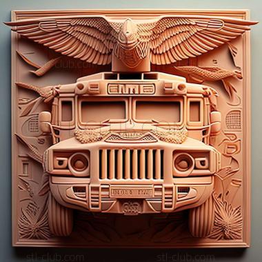 3D модель Hummer H1 (STL)